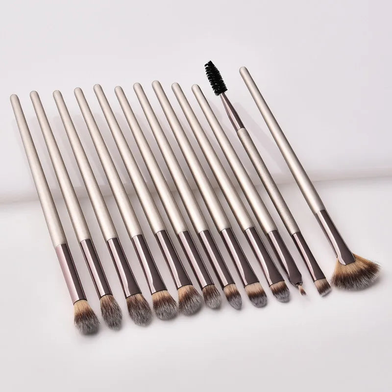 22 PCs Makeup Brushes Champagne Gold Premium Synthetic Concealers Makeup Brushes