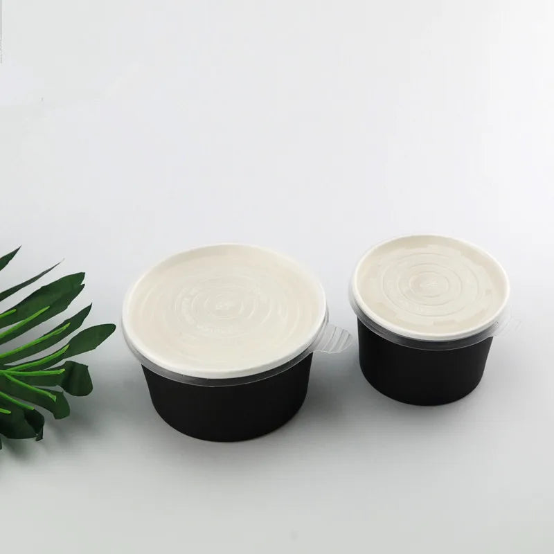 50pcs High Quality Black Thicken Disposable Paper Cups