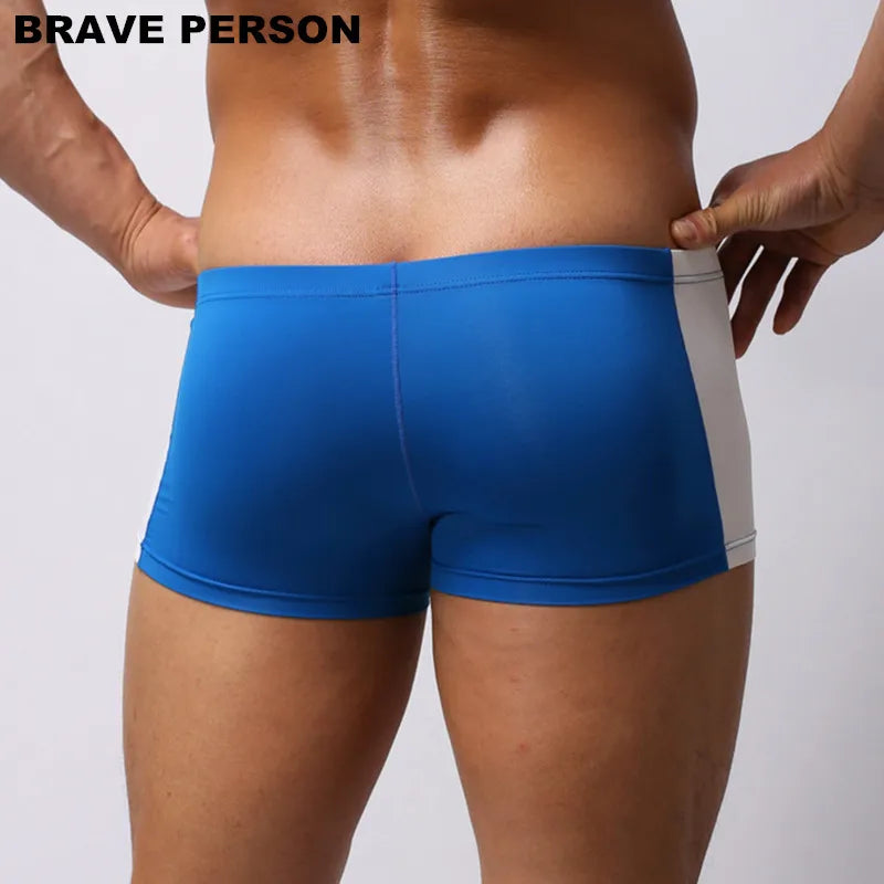 BRAVE PERSON Mens Boxer Shorts Splice Design Super Soft High Quality Underwear