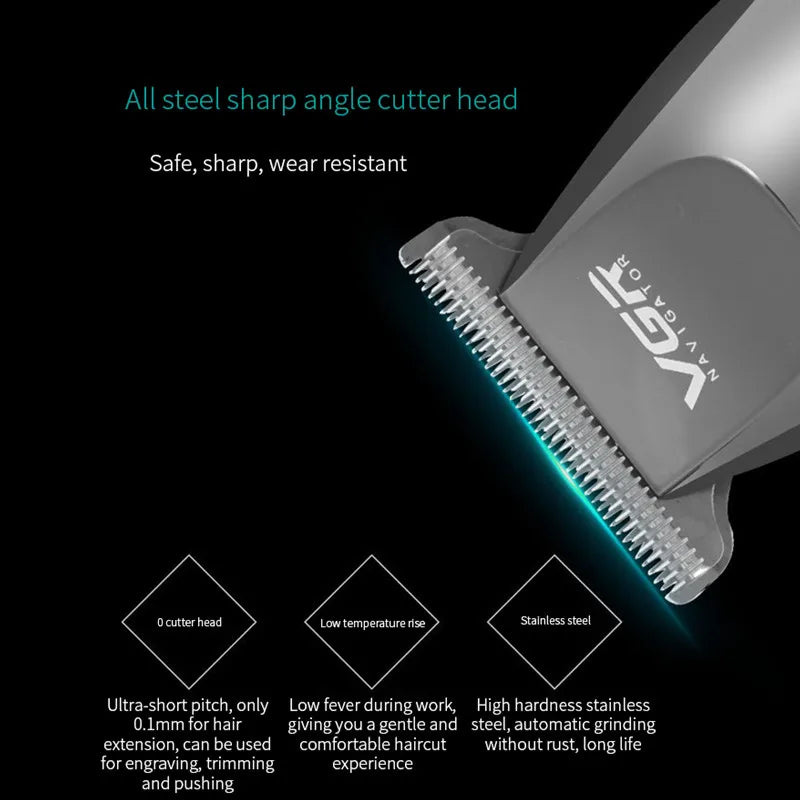 VGR V030 Professional Waterproof Hair Trimmer Display Men's Hair Clipper