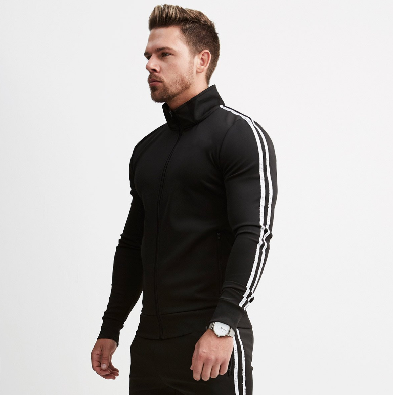 Tracksuit Men Zip Pocket New Men Sets Autumn Spring Sporting Suit Sweatshirt