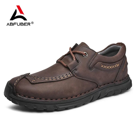 New Autumn Casual Leather Shoes Men Comfortable Outdoor Leather Men Shoes