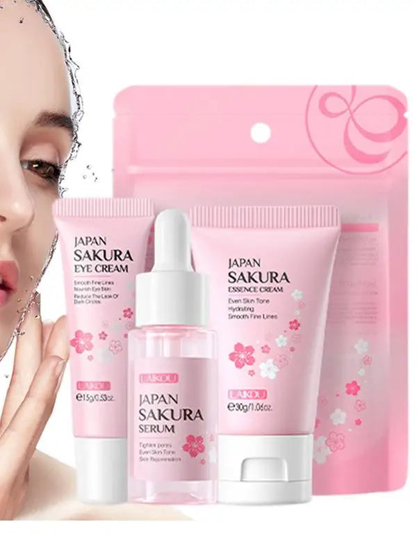 Skincare Gift Set Women's Skin Care Kit for Moisturizing Cherry Blossom Extract