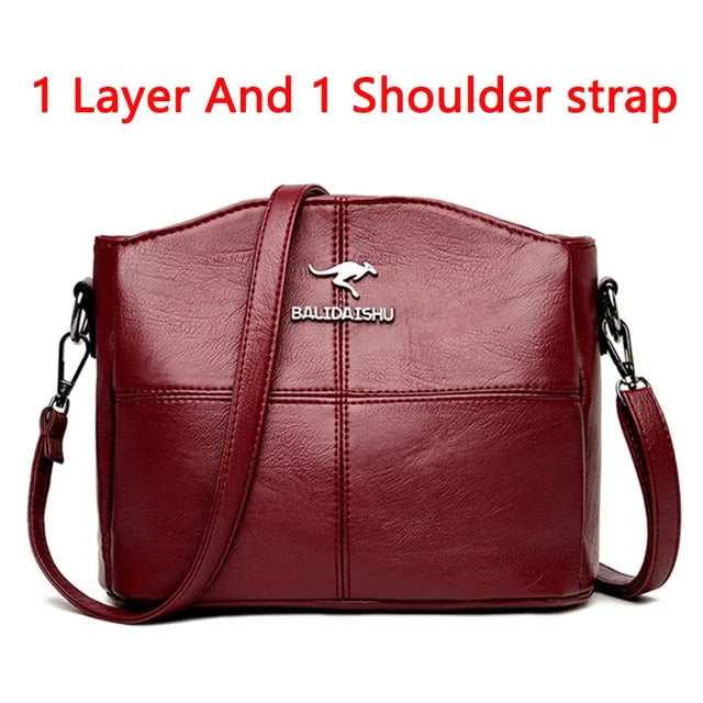 Women Embroidery Tote Bag High Quality Leather Ladies Handbags