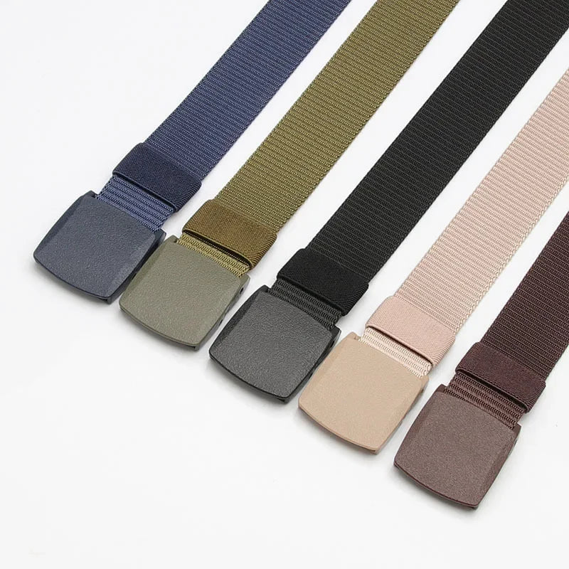 New Children's Belts Plastic Buckle Nylon Boys Children Casual Tactical Belt