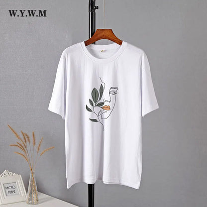 WYWM Summer Casual Harajuku Woman Tshirts