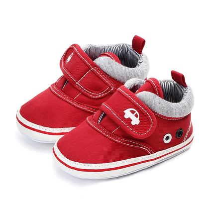 Newborn Baby Boys Shoes Pre-Walker Soft Sole Pram Shoes