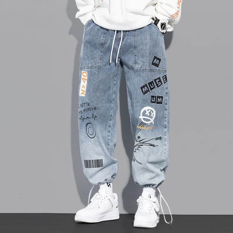 High Quality Fashion Men's Cargo Pants Hip Hop Trend Streetwear Jogging Pants