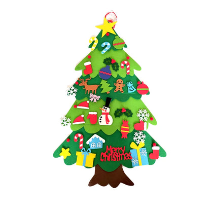 Kids DIY Felt Christmas Tree Merry Decorations for Home 2024 Christmas