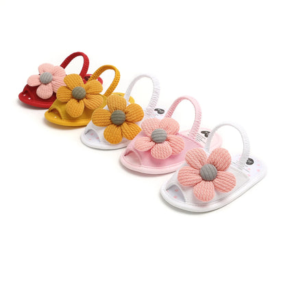 2023 Toddler Newborn Baby Big Flower Girl Sandals for Newborn Girl Slippers