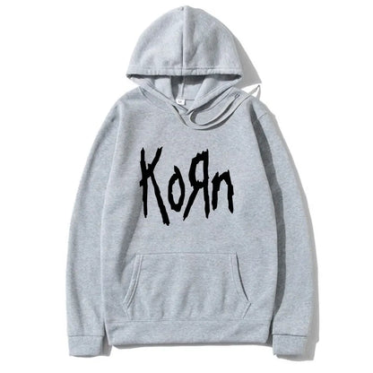 Korn Rock Band Letter Hoodie Women Hip Hop Harajuku Hoodies