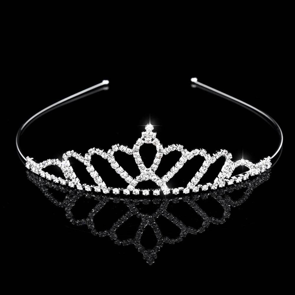 Bridal Crystal Tiaras and Crowns Headband Kid Flower Girls Bridesmaid