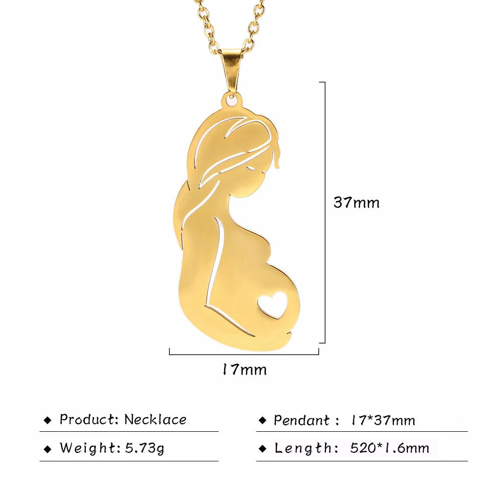 Fishhook Baby Mom Necklace for Women Men Dad Family Father Mother Day Child Kid