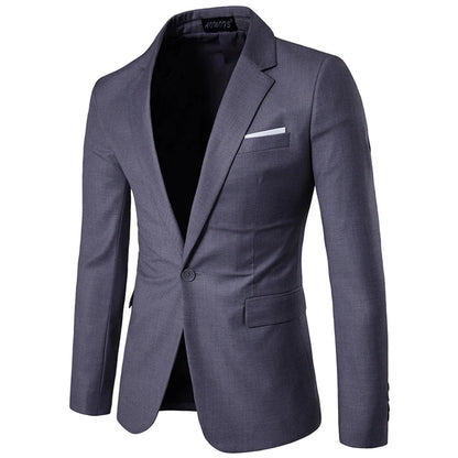 Men's Purple One Button Slim Fit Suit Blazer 2023 Spring