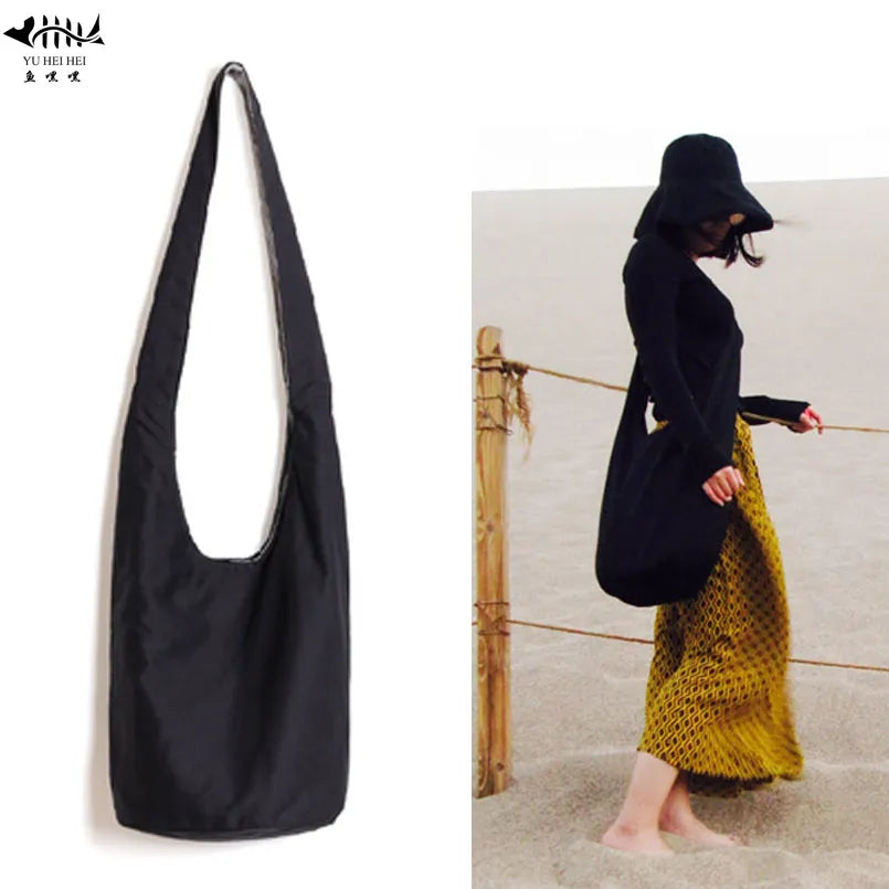 Travel High Quality Women Men Cotton Crossbody Bag Shoulder Bags Messenger Hobo