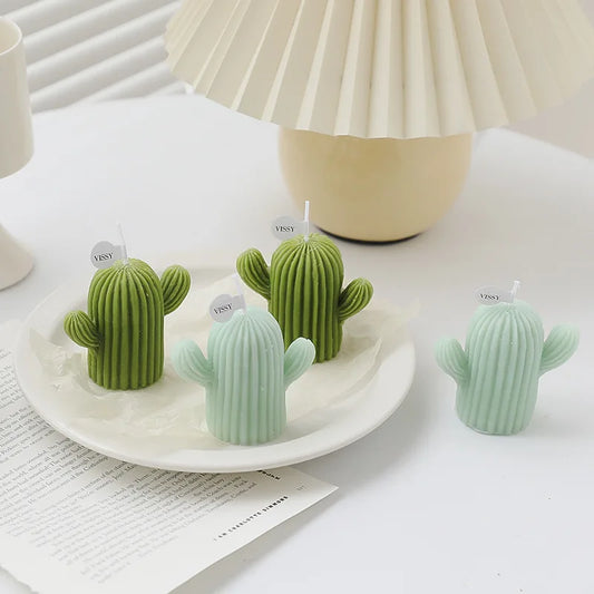 Home Decorative Candles Handmade Cactus Scented Candles for New Year