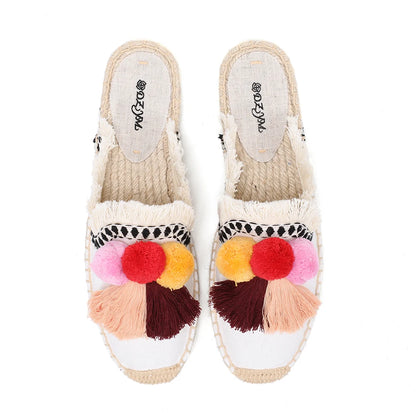 Women's Shoes Espadrilles 2021 Sale Unicornio Furry Slippers Rubber Hemp Colors