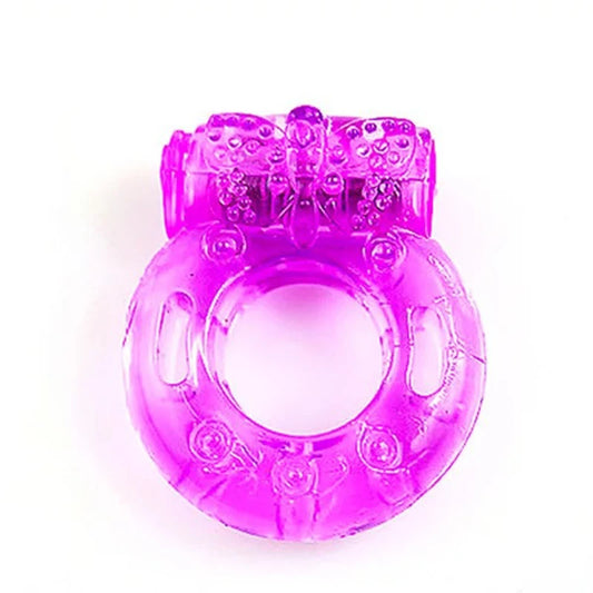 Vibration Semen Lock Ring Sex Products Crystal Vibrator for Women Sleeve