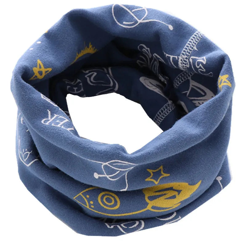 New Autumn Winter Girls 100% Cotton Scarf Children Scarf