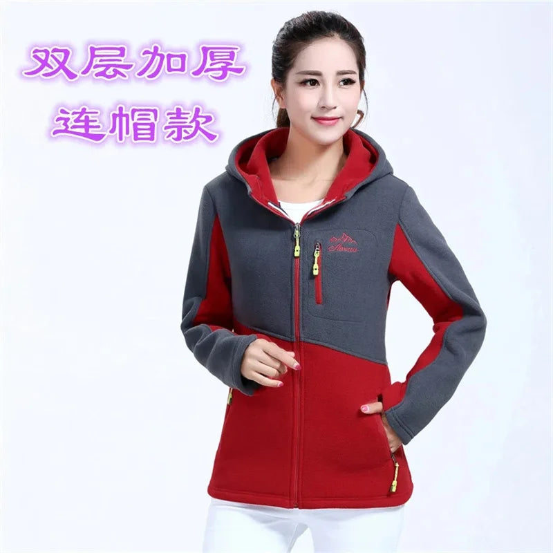 Plus Size Women's Sweatershirt Young and Middle-Aged Embroidered Jacket