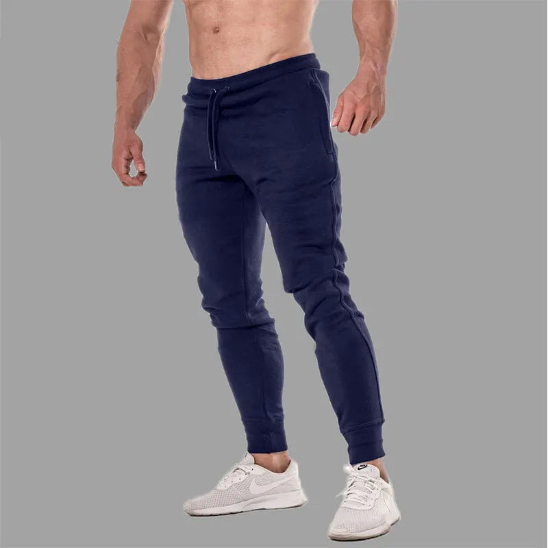 Custom Logo Workout Gym Wear Jogger Pants for Men Drawstring Sweatpants Slim