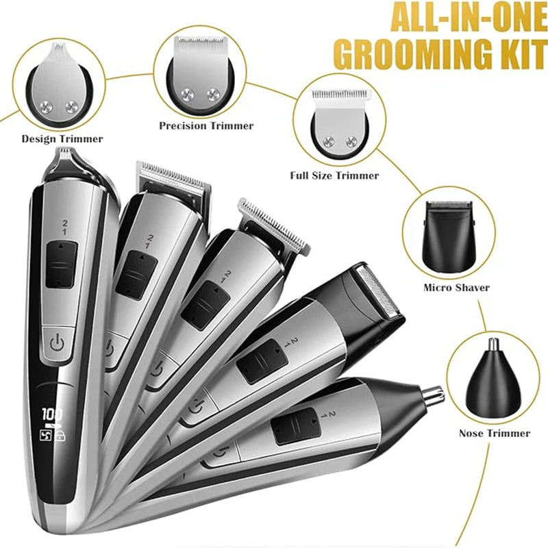 Kemei Hair Trimmer Electric Hair Clipper Beauty Kit Multifunction Trimmer