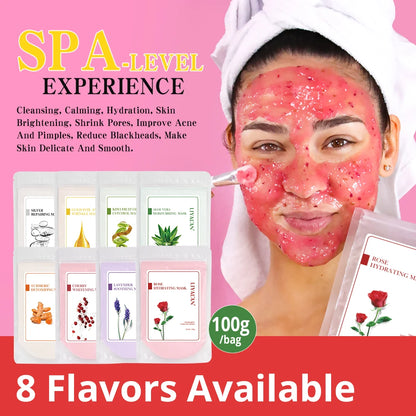 Hydrojelly Peel Off Facial Clean Pores Rose Jelly SPA Facial Skin Care