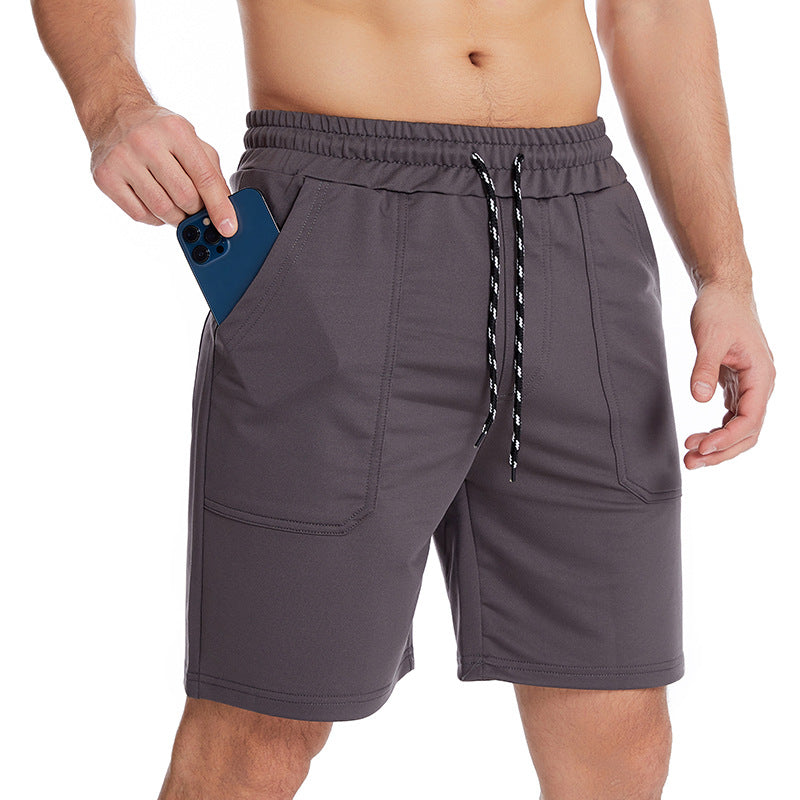 Custom Mens Gym Shorts With Side Pockets Cross Fit Short Mens Fitness Workout