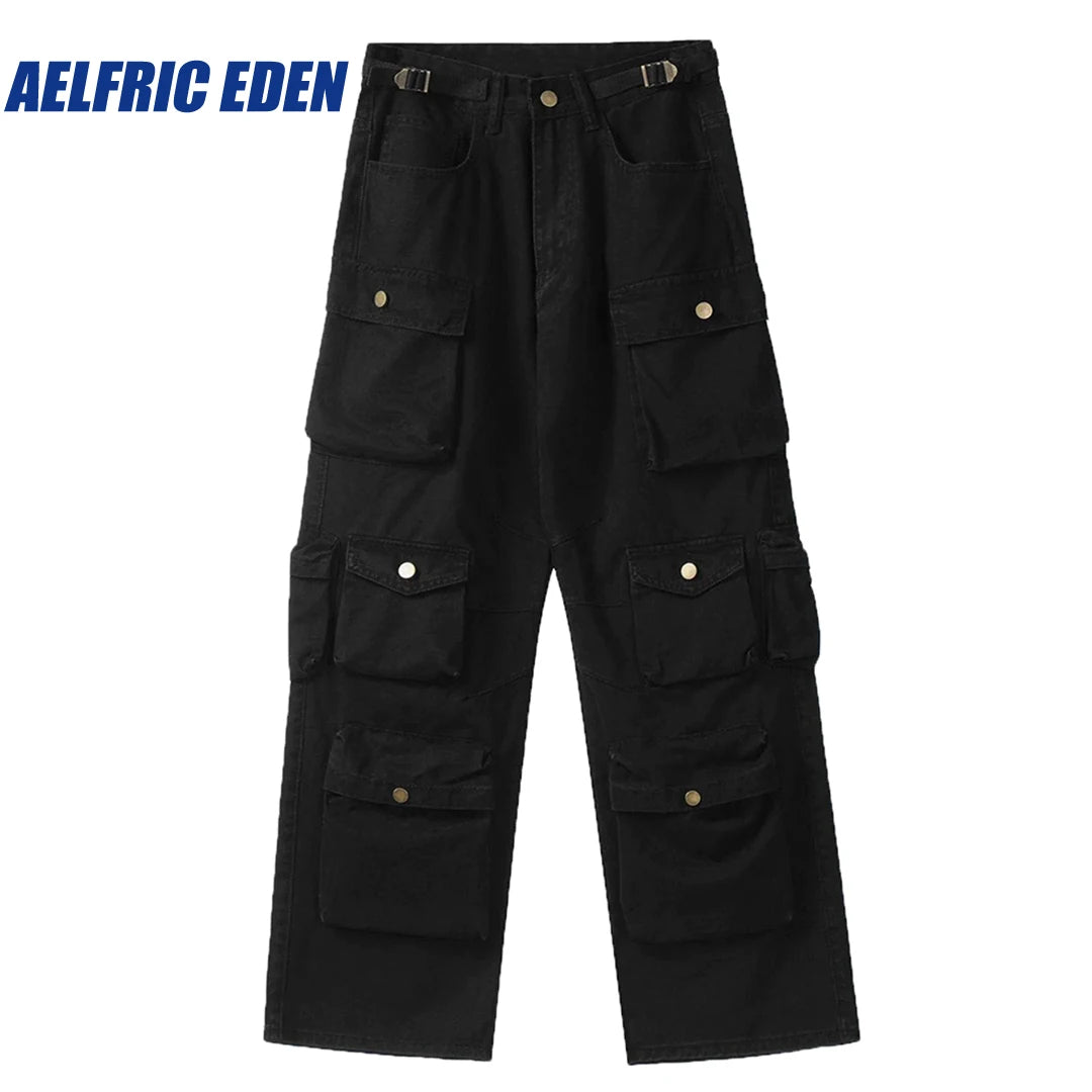 Aelfric Eden Swag Ribbon Harajuku Mens Hip Hip Pants Jogger Streetwear Cargo