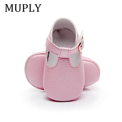 2023 New Arrival Newborn Baby Shoes PU Leather Baby Girl