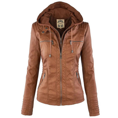 Winter Faux Leather Jacket Women Casual Jackets Waterproof  male Ropa De Mujer