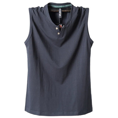 Pure Cotton Classic Tank Tops Men Sleeveless Tank Shirt