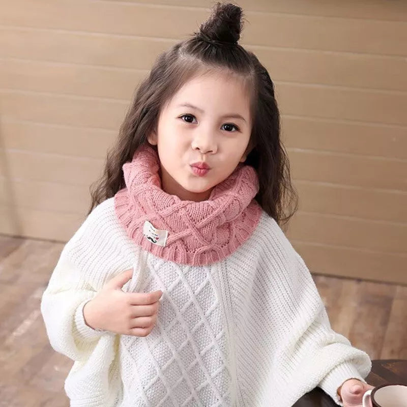 JAMONT Cute Cotton Winter Baby Neck Ring Scarf LICs Children's Girls