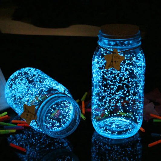 DIY Luminous Glow Gravel Noctilucent Sand Romantic Sky Blue New Year 2025