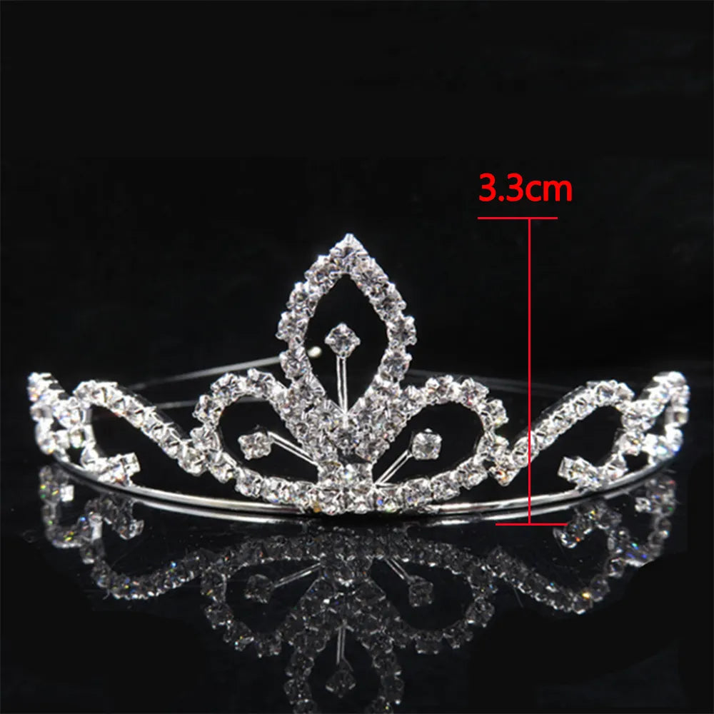 AINAMEISI Princess Crystal Tiaras and Crowns Headband Kid Girls Love Bridal