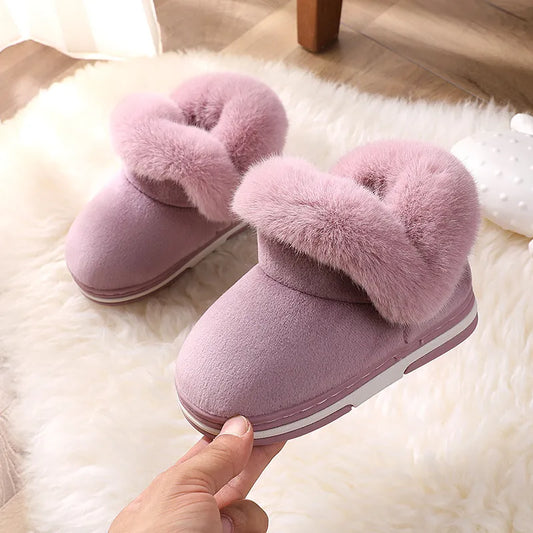Kids Shoes for Girls Snow Boots Winter Plush Warm Big Girl Shoes Children Boys
