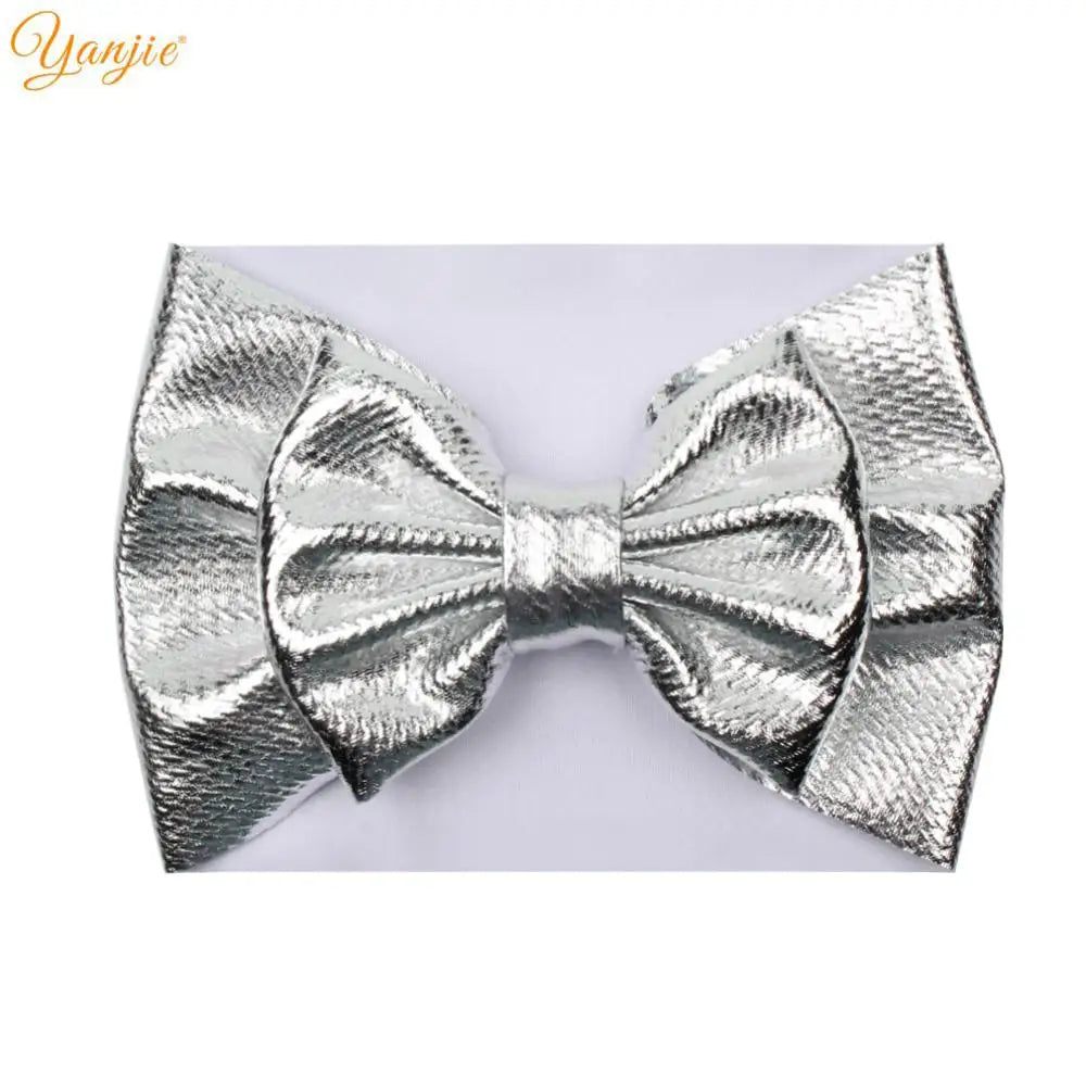 YANJIE 2023 New Turban Fashion 5'' Hair Bows Headband