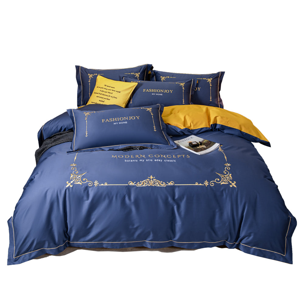 Luxury Cotton Embroidery Bedding Sets Luxury Style Bed Sheet