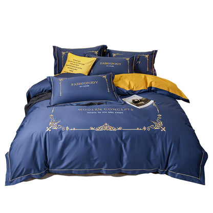 Luxury Cotton Embroidery Bedding Sets Luxury Style Bed Sheet