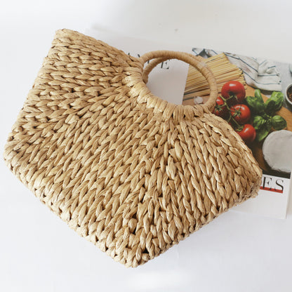 Summer Handmade Bags for Women Beach Weaving Top Handle Handbags Totes