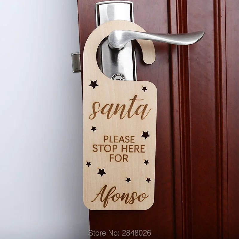 Personalized Wooden Door Hanger,Christmas  Ornament,Christmas Gift