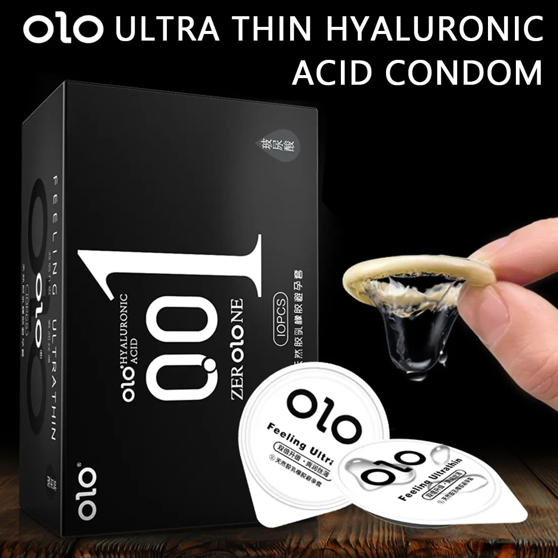 0.01 Ultra Thin Condoms for Men Long Sex Ejaculation Delay Rubber Condom