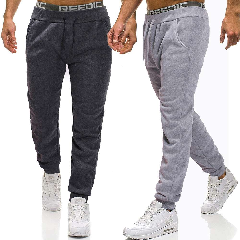 Men's Casual Jogger Sweatpants Basic Fleece Marled Jogger Pant Elastic Waist