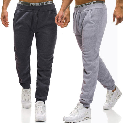 Men's Casual Jogger Sweatpants Basic Fleece Marled Jogger Pant Elastic Waist