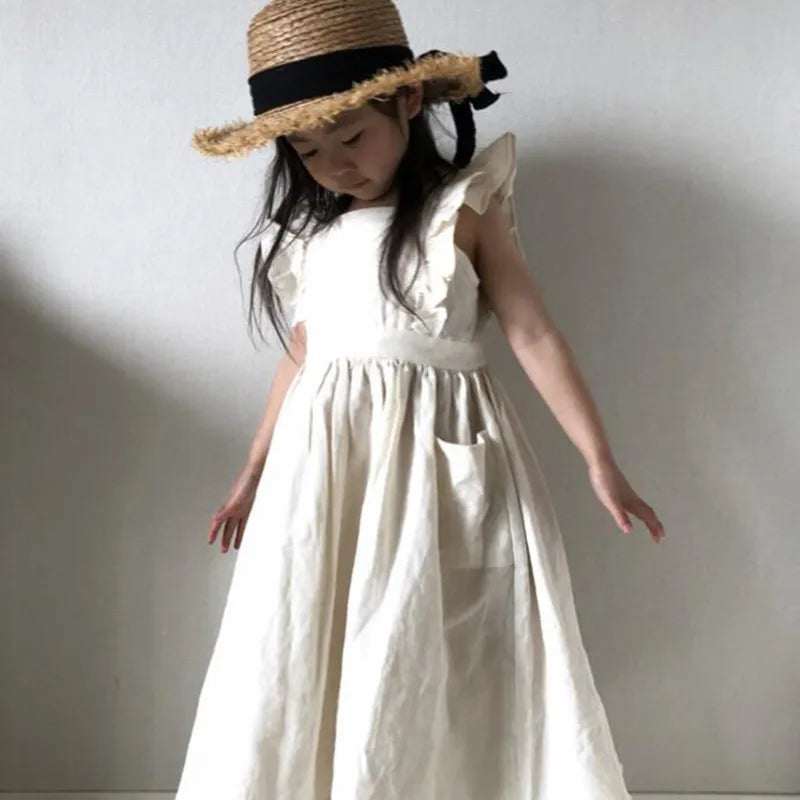 New Brand Baby Girls Dresses Korean Japan Style Summer Kids Girls Dress Ruffles