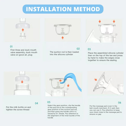 Manual Breast Pump Silicone Breast Pump BPA Free Sucking Postpartum