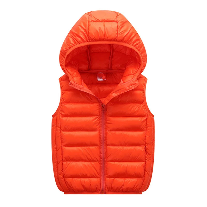 Kids Vest Children's Girls Vest Hooded Jacket Winter Autumn  Waistcoats