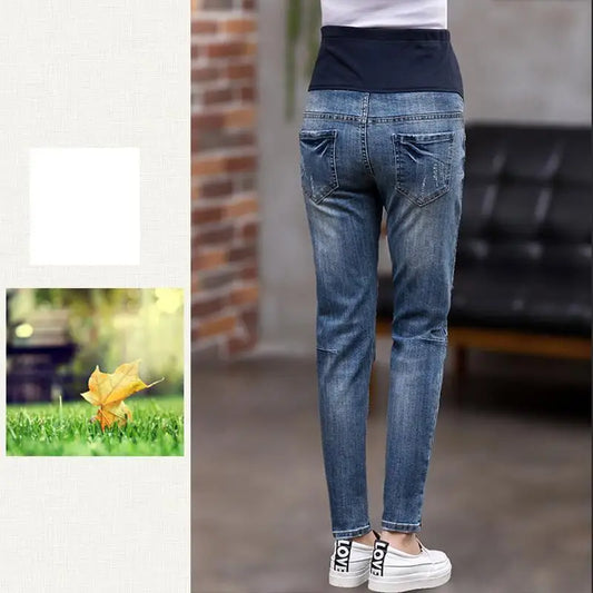 Jeans for Pregnant Woman Pregnancy Pants Elastic Waist Pregnancy Clothe