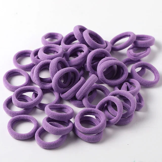 Wholesale 50pcs/Lot Girls 3.0 CM Nylon Elastic Hair Bands Rubbe