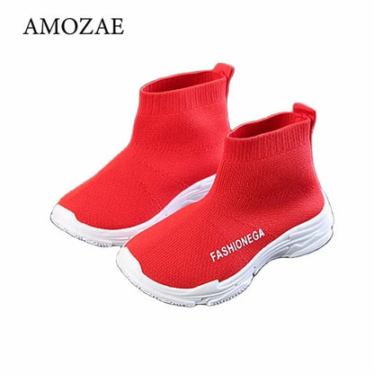 Boys Brand Kids Shoes Fashion Mesh Breathable Leisure Sports Running Shoes